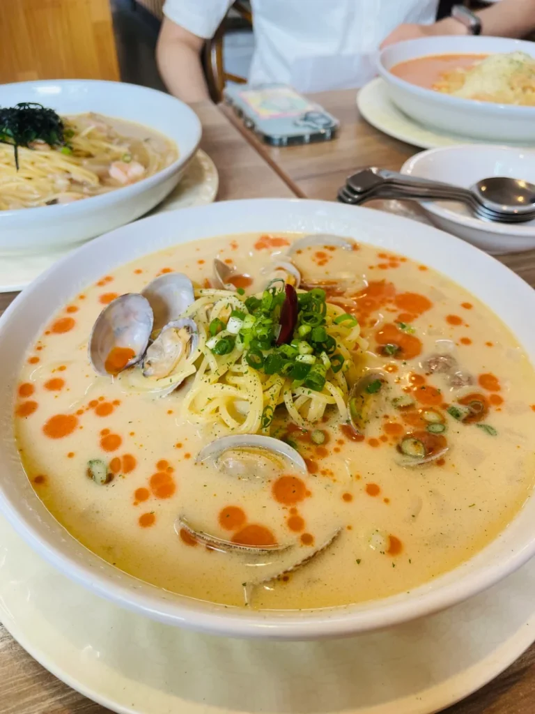 コジローの俺の辛口みそクリームボンゴレパスタ