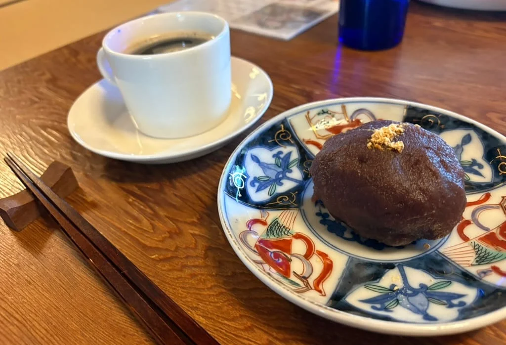 農カフェわのんの酵素玄米おはぎと穀物コーヒー